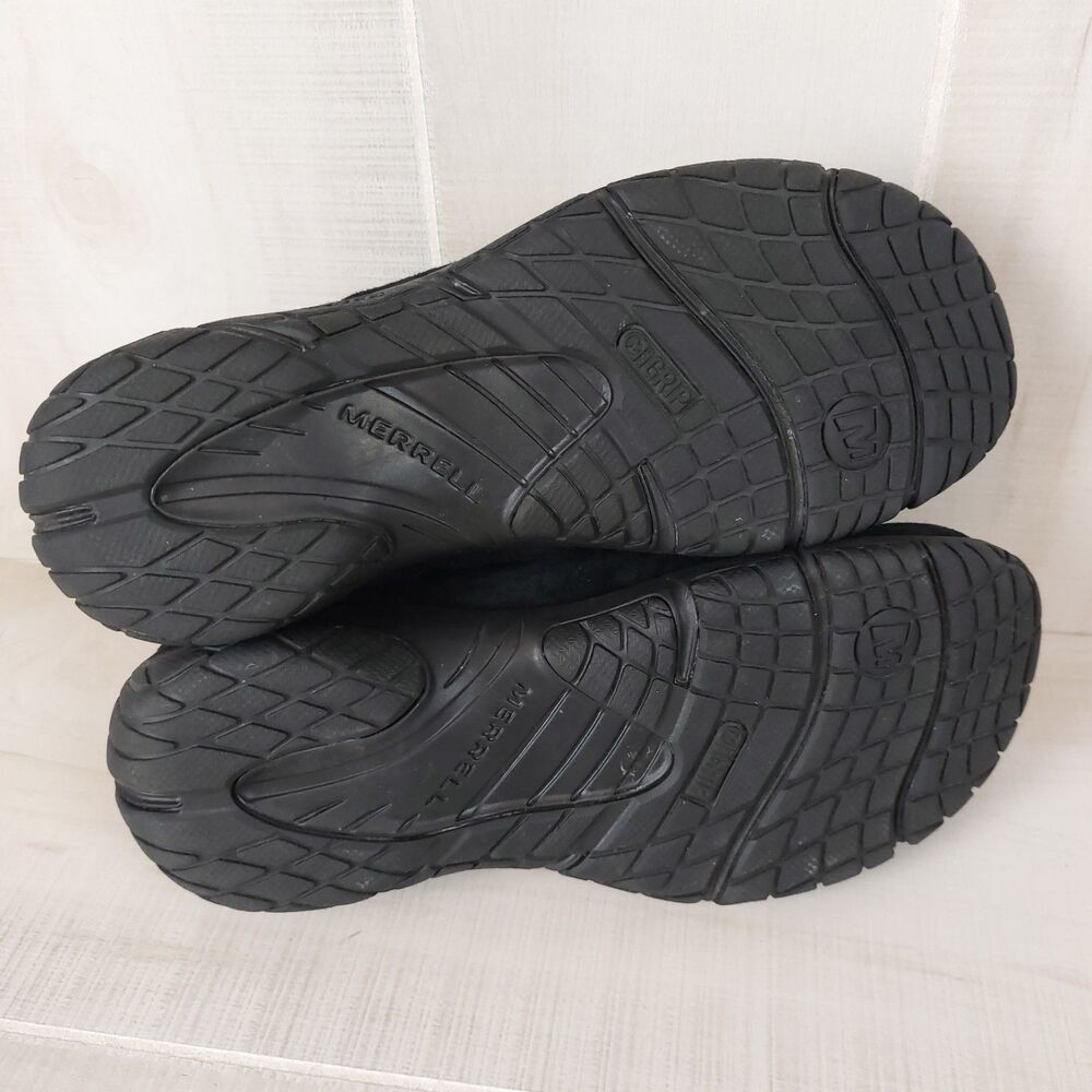 Merrell Encore Ice 4 Black Suede Fleece Lined Slip-on Clogs Women Size 9 J598840 - Picture 8 of 8